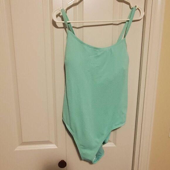 NWT Wave Zone Aqua Blue OnePiece Swimsuit Size 3X - Picture 8 of 8